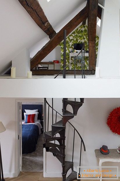 Schöne französische Motive im Treppenhausdekor