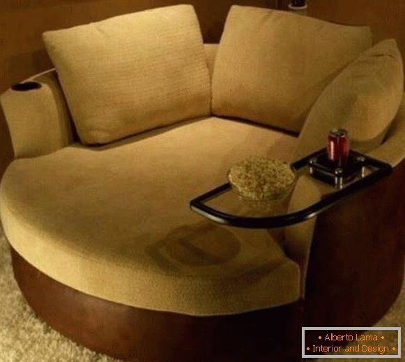 Rundes Sofa für zwei