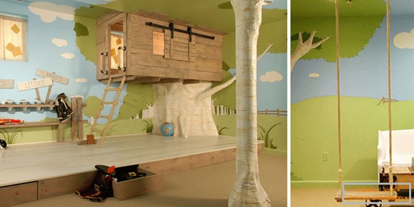 Kinderhaus im Stil eines Baumhauses