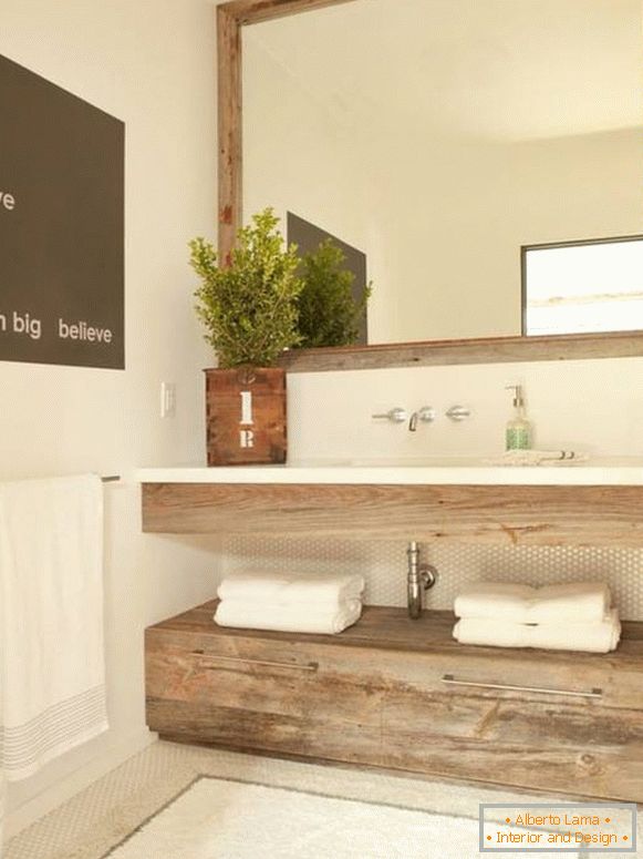 Stilvolle minimalistische Badezimmermöbel