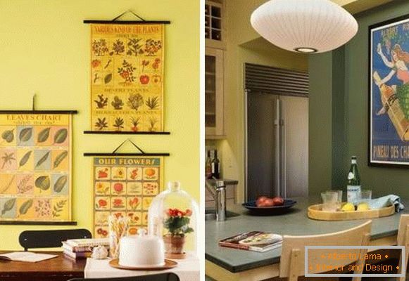 Wie man die Wände in der Küche schmückt - Fotos von Ideen