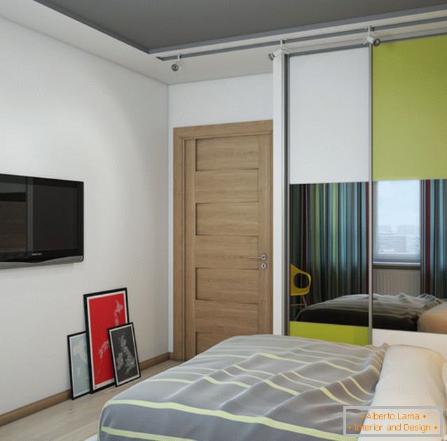 Das Design einer geräumigen Ein-Zimmer-Wohnung von 87 Quadratmetern