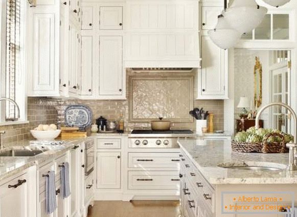 Küche weiß Klassiker - Foto Dekoration