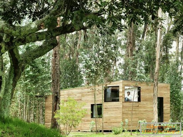 Ecuadorianisches kleines Haus in einem schönen Wald