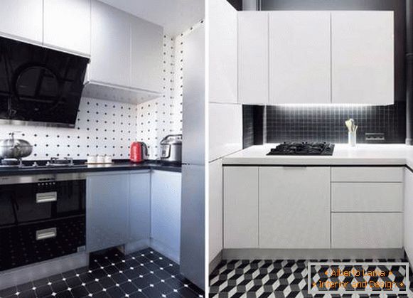 Schwarz-Weiß-Küche, Foto 9