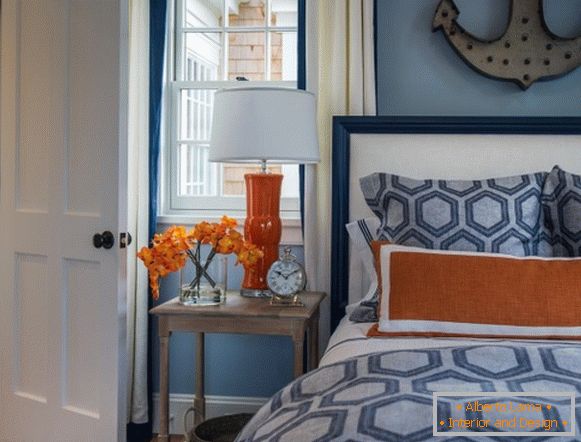 Bettwäsche mit geometrischem Muster im Schlafzimmer Design