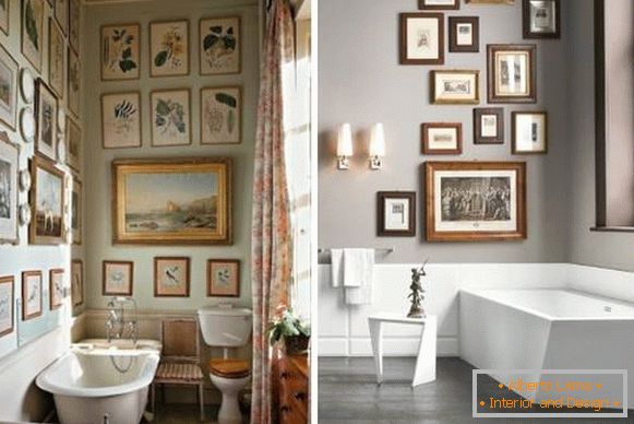Gemälde als Dekorationen für das Badezimmer