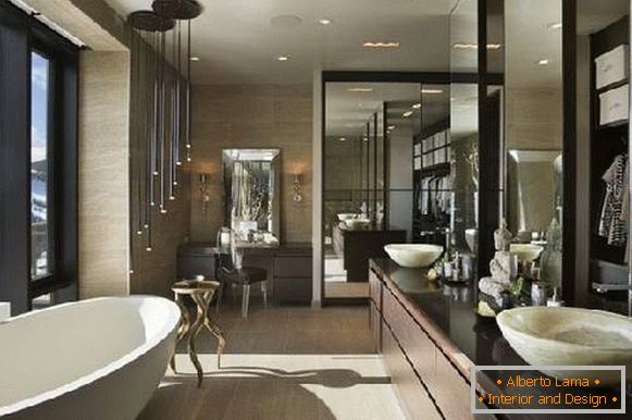 Design von großen modernen Badezimmern, Foto 44