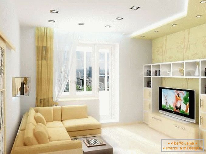 Wohnzimmer in hellen Farben