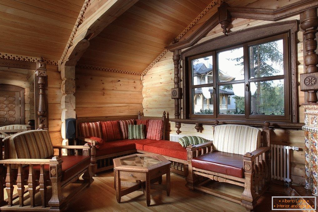 Ein Zimmer aus Holz