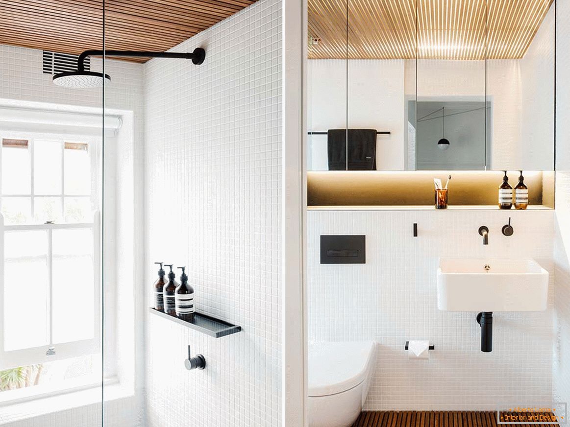 Innenarchitektur einer kleinen Wohnung in Sydney - ванная