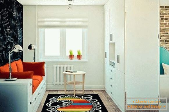 Innenarchitektur einer kleinen Einzimmerwohnung, Foto 37