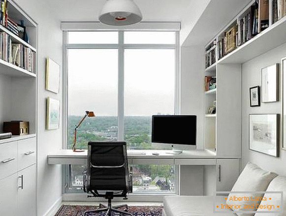 Design des Büros in einer Wohnung in einem modernen Stil, Foto 20