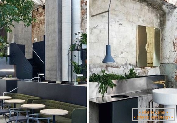 Design-Café Bars Restaurants - Foto-literarischen Innenraum Higher Ground