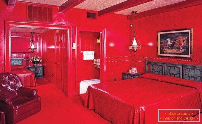 rotes Schlafzimmerdesign, Foto 28