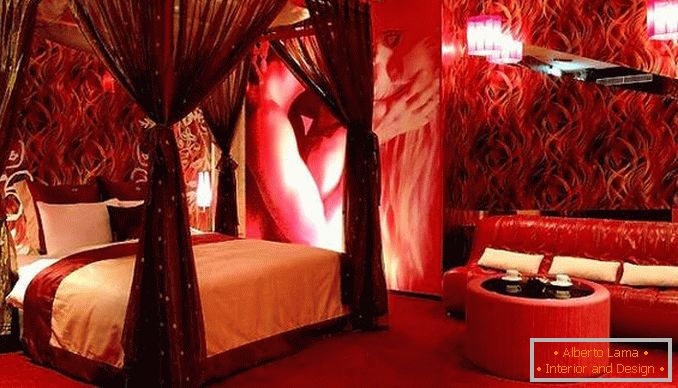 rotes Schlafzimmerdesign, Foto 29