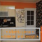 Orange Küche Interieur