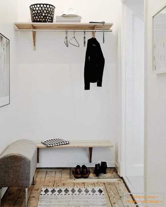 Entwurf einer kleinen Wohnung von 30 sq. M - die Idee des Designs eines Vorzimmers