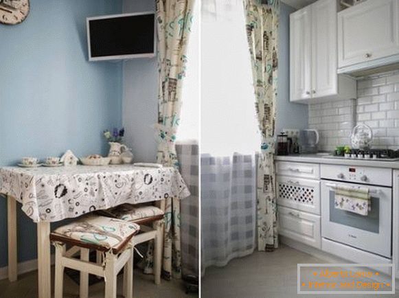 Komfortable und schöne kleine Küche 6 qm - 40 Fotos