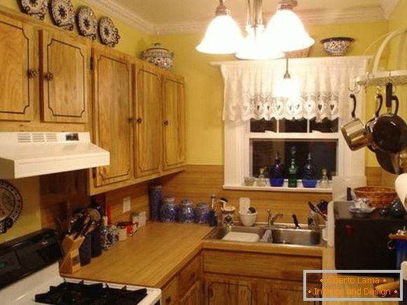 Ländliches Design von kleinen Küchen für kleine Wohnungen