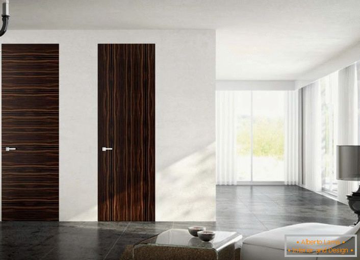 Die versteckte Tür ist die perfekte Idee für ein exklusives Raumdesign.