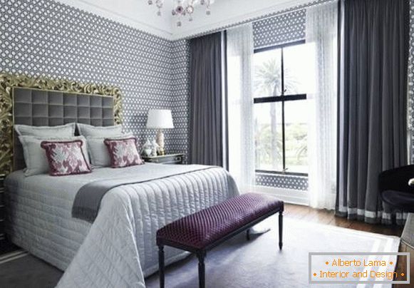 Design-Tapete für Schlafzimmer im Stil von Luxus