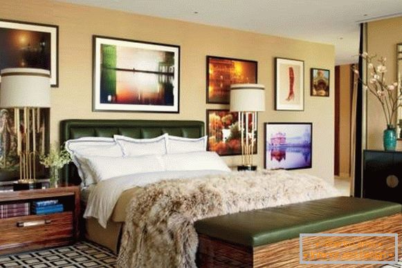 Luxus-Schlafzimmer im Stil der 60er Jahre