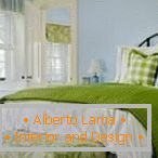 Jugendlich Schlafzimmer in den grünen Tönen
