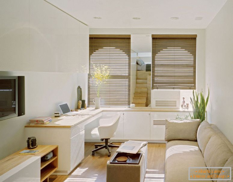 modern-elegant-kleine-Wohnungen-Design-das-hat-weiß-moderne-Beton-Wand-kann-sein-Dekor-mit-modern-braun-Sofas-das-kann-fügen-die-Schönheit-innen