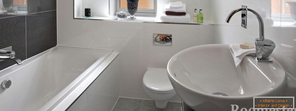 Design eines Badezimmers mit einer Toilette