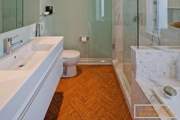 Badezimmerdesign mit Korkböden