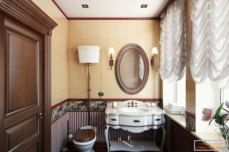 Badezimmer Interieur im barocken Stil