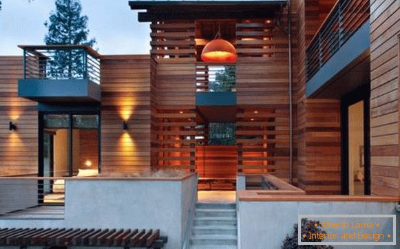 Design von Häusern im Stil von High-Tech - finnische Fassadengestaltung