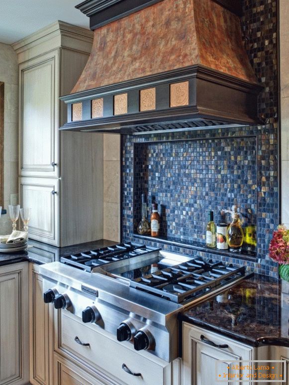 Küchenschürze mit Fliesen Mosaik