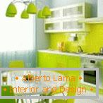 Küche mit hellem Interieur