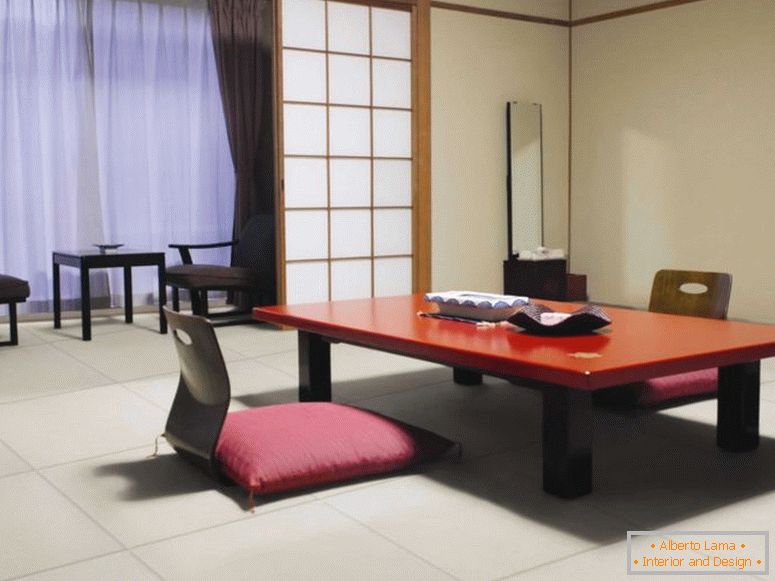 Wohnzimmer im japanischen Stil
