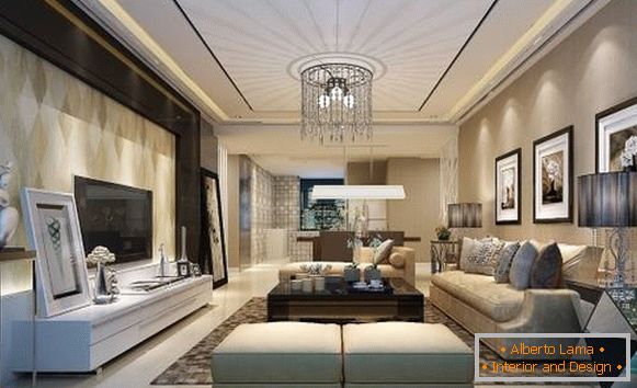 Modernes Wohnzimmer im Stil von Luxus