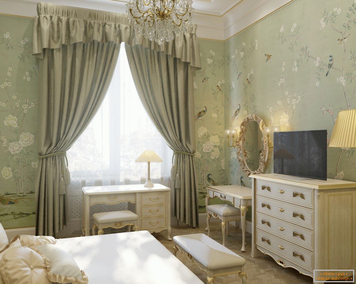 Schlafzimmer - Design im klassischen Stil