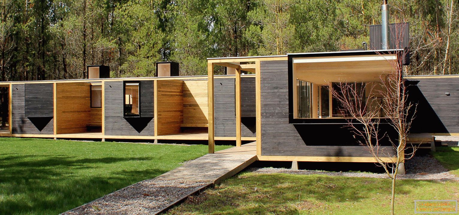 Modulares Holzhaus in Chile