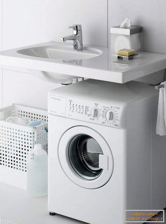Badezimmer mit Waschmaschine Fotodesign, Foto 3