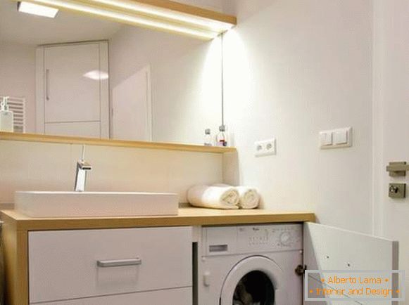 Design eines Badezimmers mit einer Waschmaschine, Foto 8
