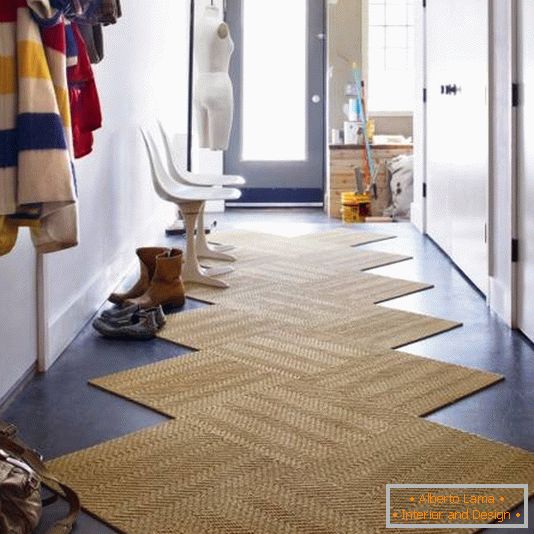 Stilvoller Teppich für einen modernen Flur
