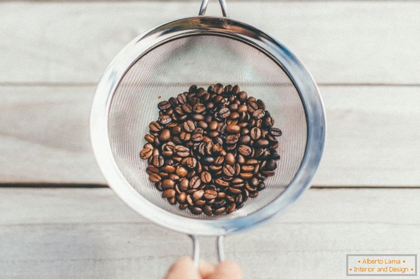 Ideal gebratene Kaffeebohnen