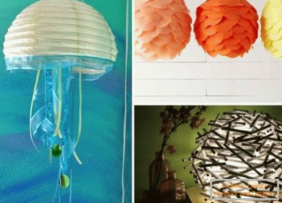 Wie man eine Lampe selbst herstellt - 15 Ideen mit Schritt-für-Schritt-Fotos