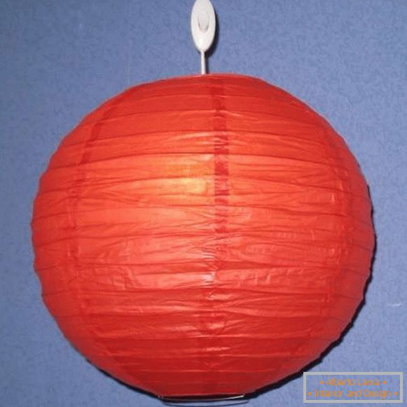 Chinesische Lampe aus Papier - wie Sie Ihre eigenen Hände machen