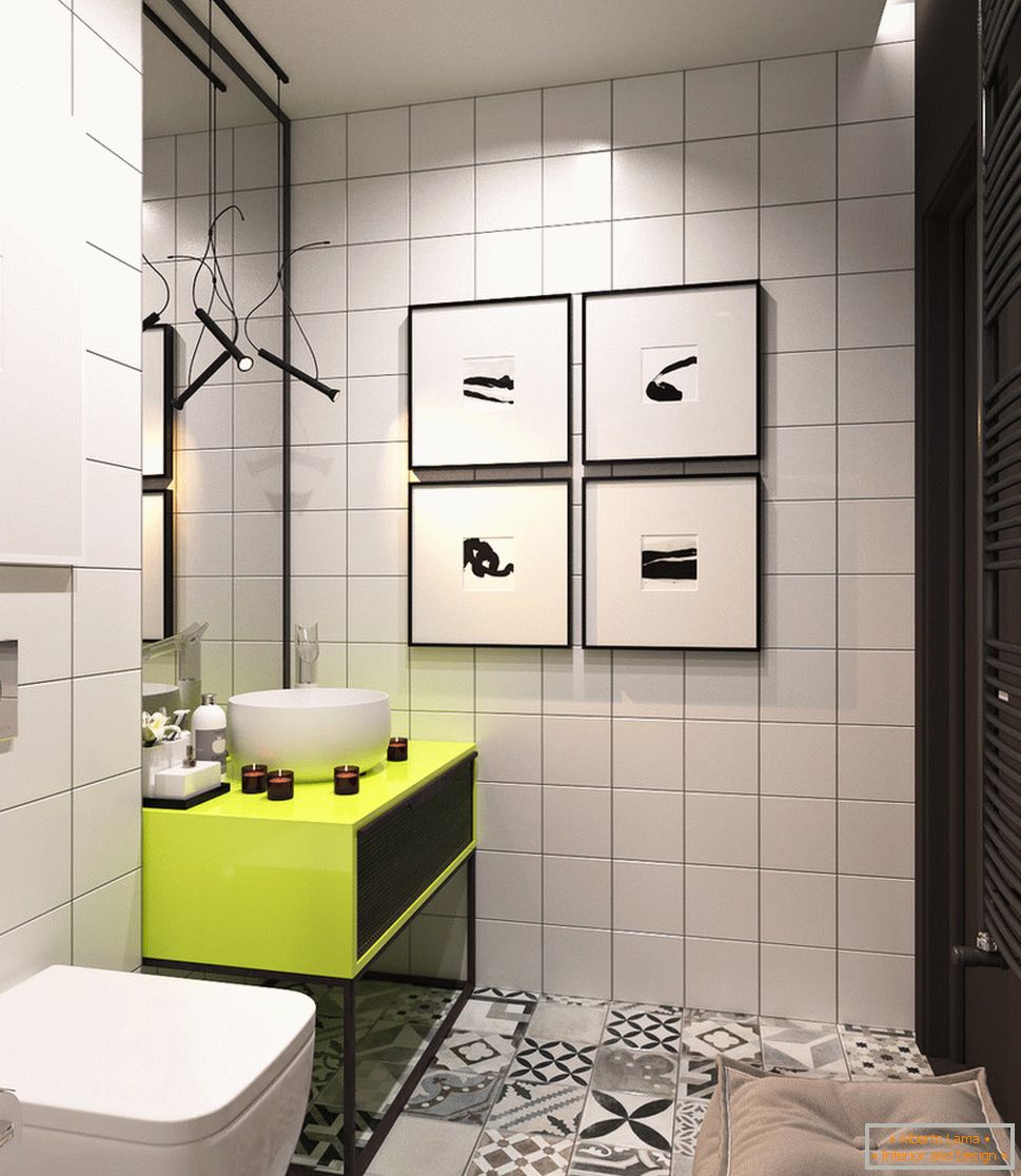 Helles Badezimmerdesign комнаты