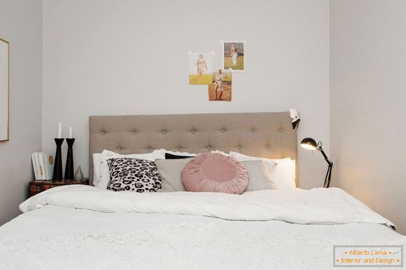 Schlafzimmer Apartment-Studio im skandinavischen Stil