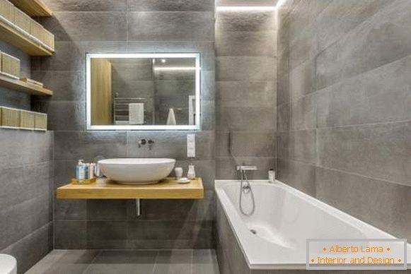 Schönes Badezimmer - Fotodesign im High-Tech-Stil