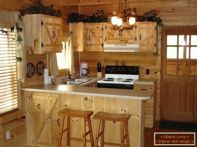 Küche aus Holz mit eigenen Händen, Foto 19