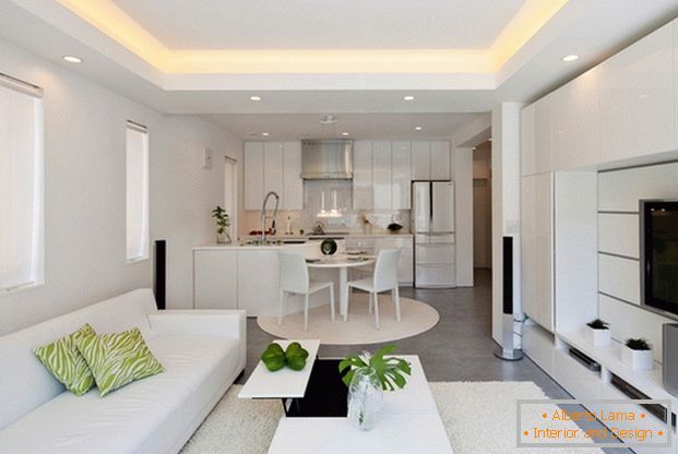 Küche Design Wohnzimmer in einem modernen Stil